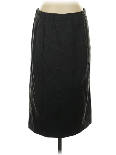 Pre-owned Susan Graver Formal Skirt In Gray
