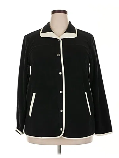 Pre-owned Susan Graver Jacket In Black