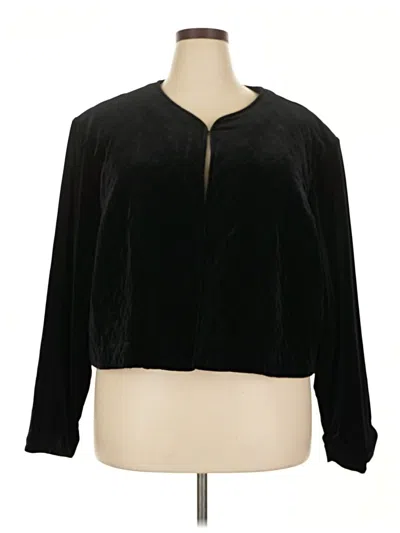 Pre-owned Susan Graver Jacket In Black
