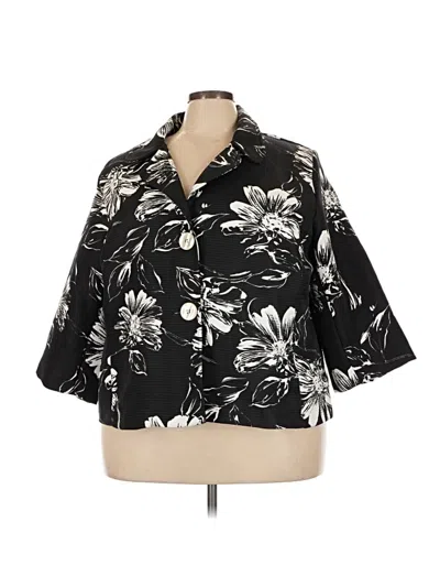 Pre-owned Susan Graver Jacket In Black