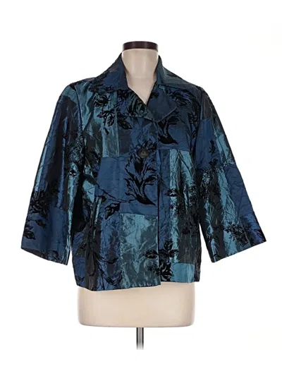 Pre-owned Susan Graver Jacket In Blue