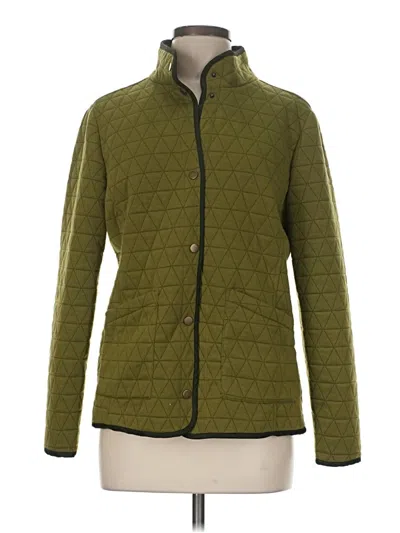 Pre-owned Susan Graver Jacket In Green
