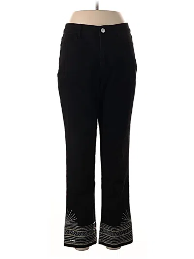 Pre-owned Susan Graver Jeans In Black