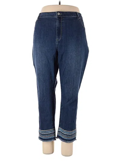 Pre-owned Susan Graver Jeans In Blue