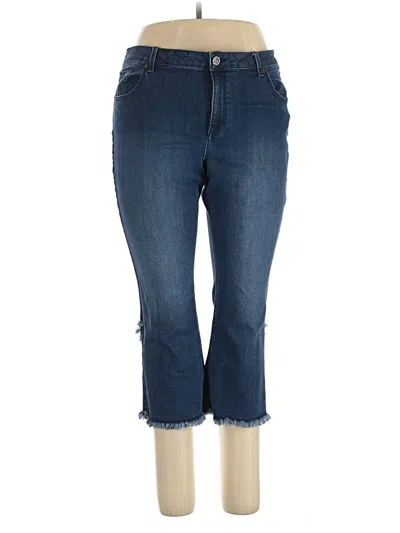Pre-owned Susan Graver Jeans In Blue