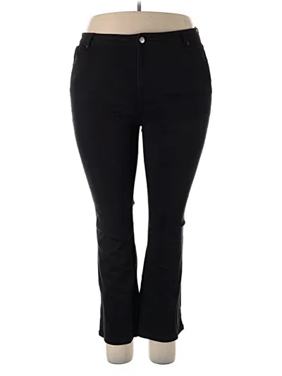 Pre-owned Susan Graver Jeggings In Black