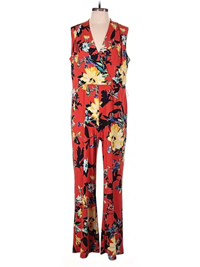 Pre-owned Susan Graver Jumpsuit In Red