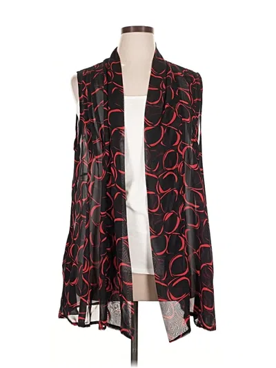 Pre-owned Susan Graver Kimono In Black