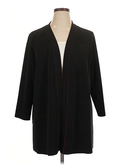 Pre-owned Susan Graver Kimono In Black