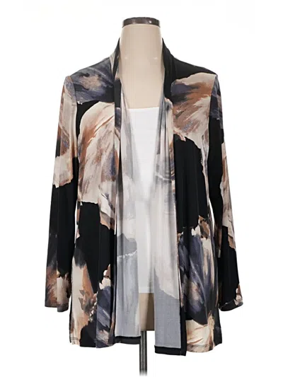 Pre-owned Susan Graver Kimono In Black