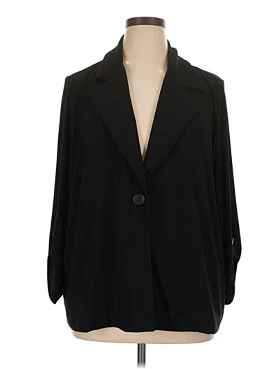 Pre-owned Susan Graver Kimono In Black