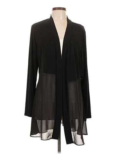 Pre-owned Susan Graver Kimono In Black