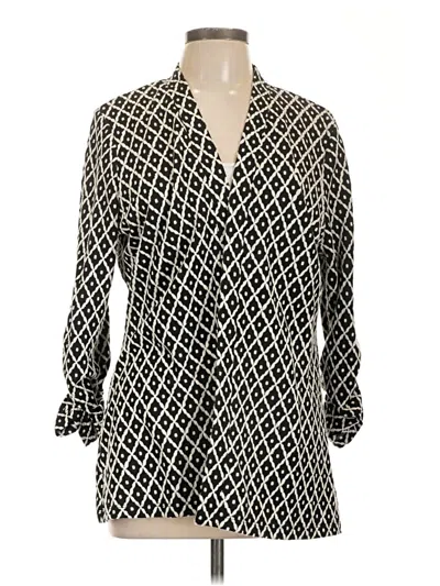 Pre-owned Susan Graver Kimono In Black