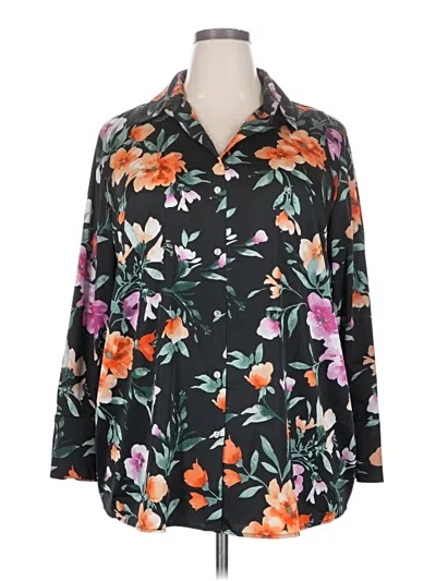 Pre-owned Susan Graver Kimono In Black