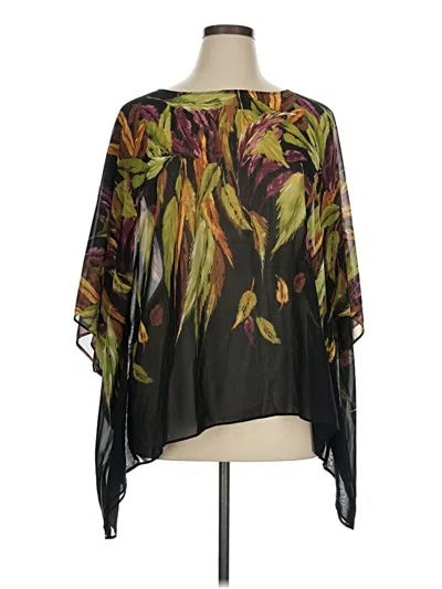 Pre-owned Susan Graver Kimono In Black