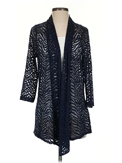 Pre-owned Susan Graver Kimono In Blue