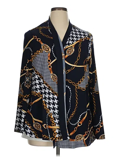 Pre-owned Susan Graver Kimono In Blue
