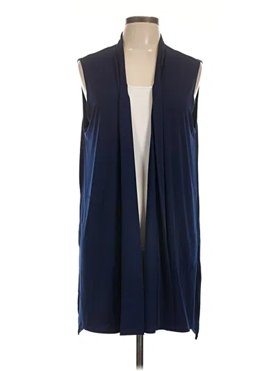 Pre-owned Susan Graver Kimono In Blue