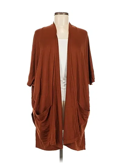Pre-owned Susan Graver Kimono In Brown