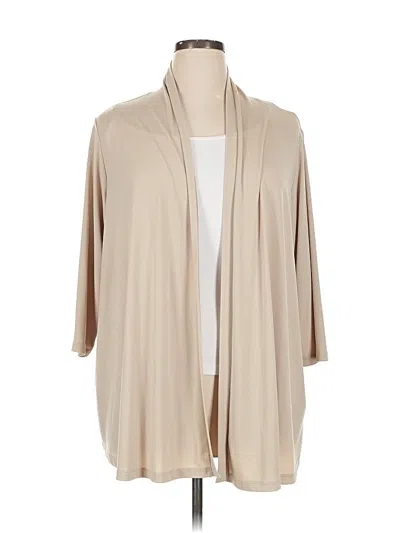 Pre-owned Susan Graver Kimono In Brown