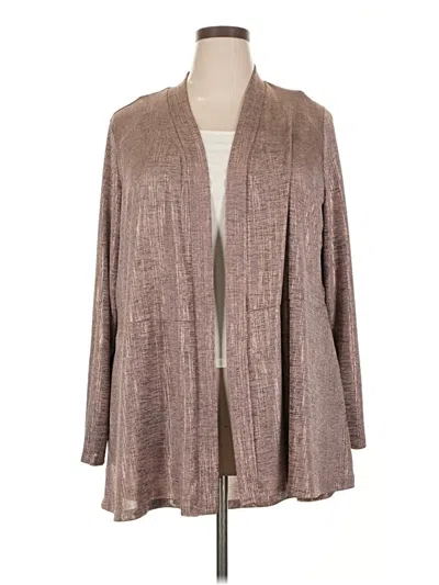 Pre-owned Susan Graver Kimono In Brown