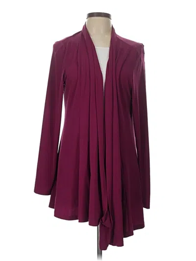 Pre-owned Susan Graver Kimono In Burgundy