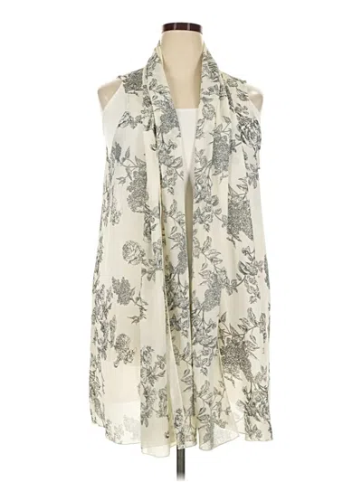 Pre-owned Susan Graver Kimono In Ivory