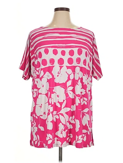 Pre-owned Susan Graver Kimono In Pink