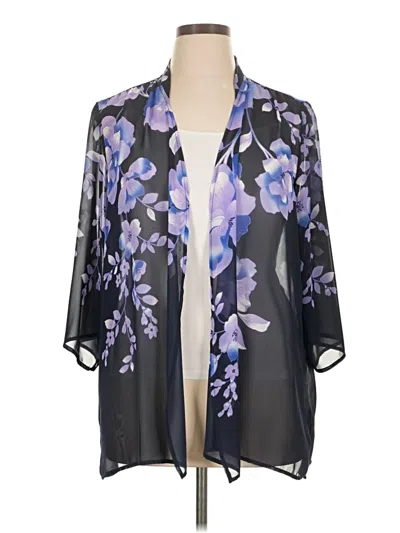 Pre-owned Susan Graver Kimono In Purple