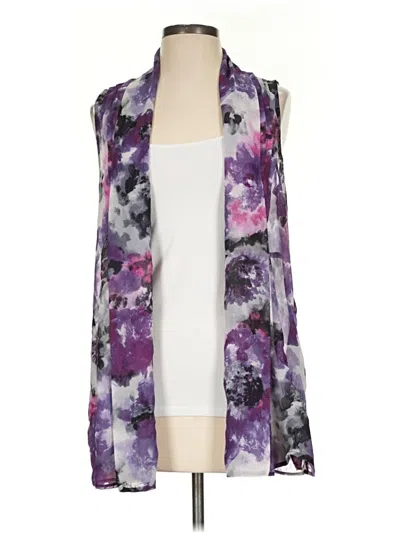 Pre-owned Susan Graver Kimono In Purple