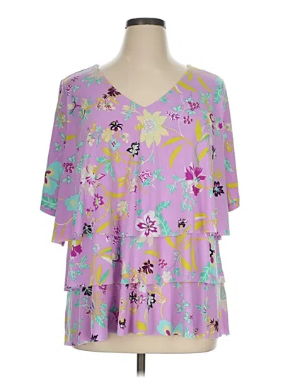 Pre-owned Susan Graver Kimono In Purple