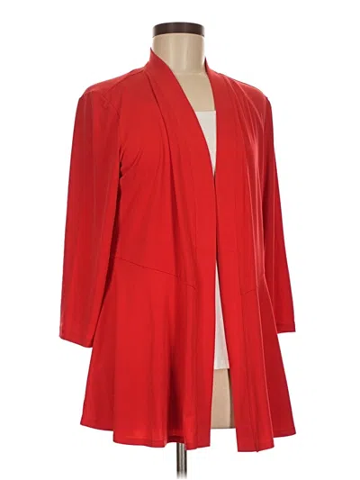 Pre-owned Susan Graver Kimono In Red