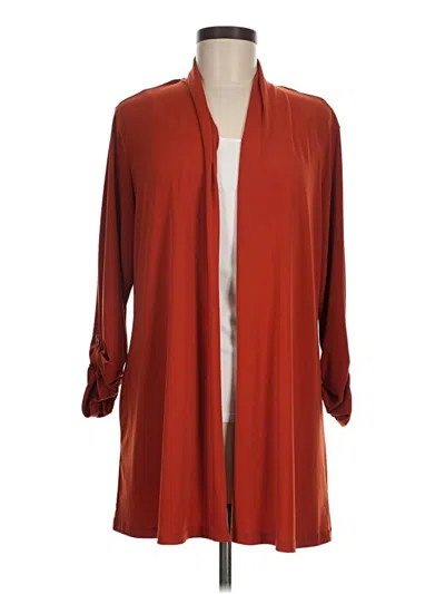 Pre-owned Susan Graver Kimono In Red