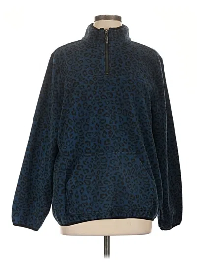 Pre-owned Susan Graver Pullover Sweater In Blue