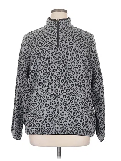 Pre-owned Susan Graver Pullover Sweater In Silver
