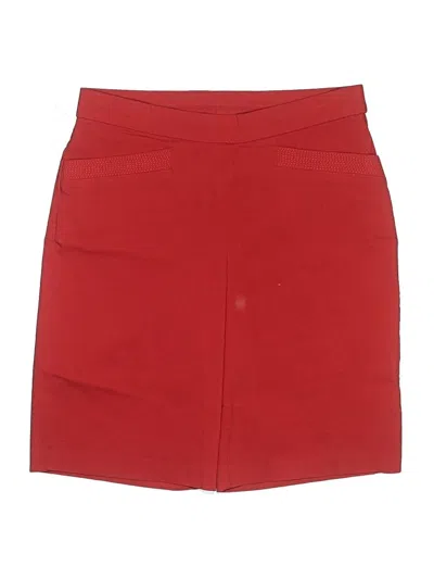 Pre-owned Susan Graver Skort In Red