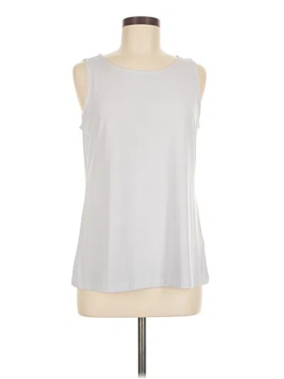 Pre-owned Susan Graver Sleeveless T-shirt In Silver
