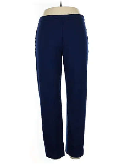 Pre-owned Susan Graver Track Pants In Blue