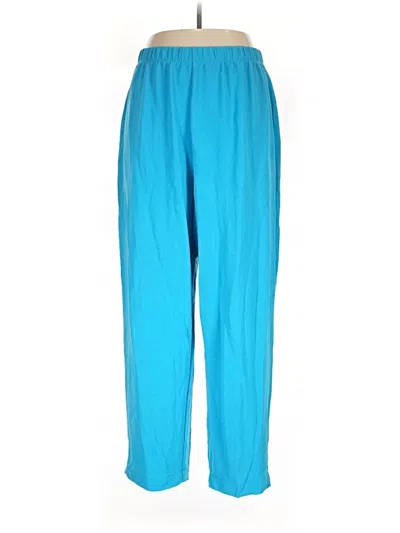 Pre-owned Susan Graver Track Pants In Blue
