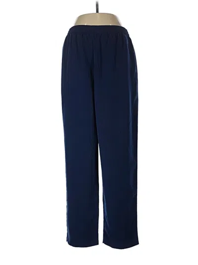 Pre-owned Susan Graver Track Pants In Blue