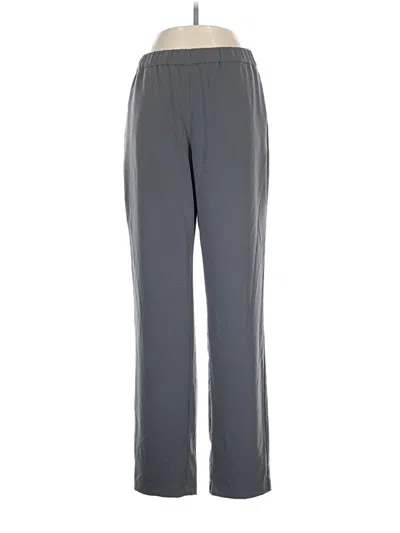 Pre-owned Susan Graver Track Pants In Gray