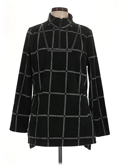 Pre-owned Susan Graver Turtleneck Sweater In Black