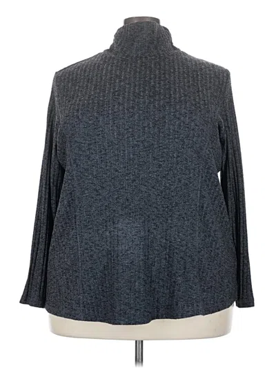Pre-owned Susan Graver Turtleneck Sweater In Gray