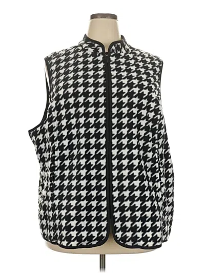 Pre-owned Susan Graver Vest In Gray