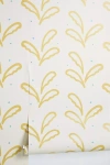 Susan Hable For Soicher Marin Tulip Leaves Wallpaper In Yellow