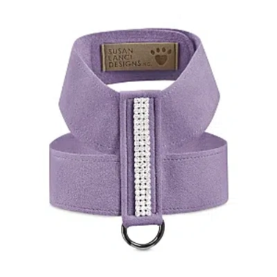 Susan Lanci Designs 3 Row Giltmore Crystals Tinkie Harness In French Lavender