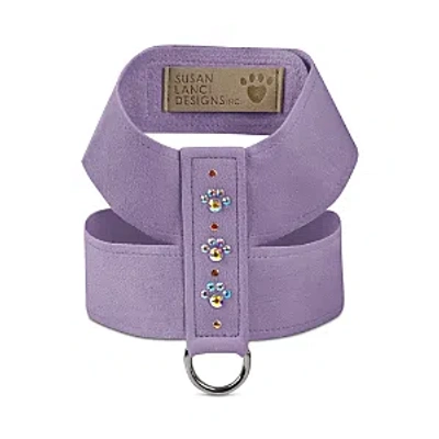 Susan Lanci Designs Crystal Paws Tinkie Harness In Purple