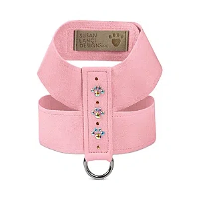Susan Lanci Designs Crystal Paws Tinkie Harness In Puppy Pink