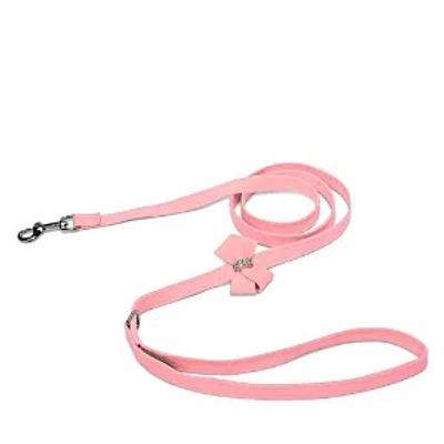 Susan Lanci Designs Nouveau Bow Leash In Puppy Pink