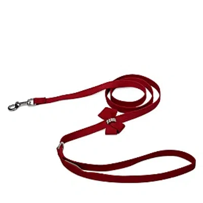 Susan Lanci Designs Nouveau Bow Leash In Red